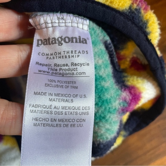 Patagonia Synchilla Snap-T Fleece Pullover Timber Twist New Navy Blue Small - Picture 7 of 8